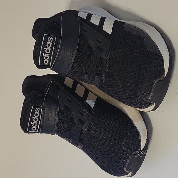 Adidas Baby Black & White Athletic Running Shoes/Sneakers - Picture 7 of 7